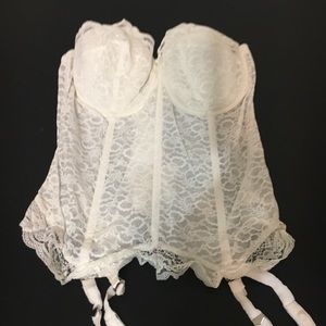 Goddess Lace Longline Corset Bra 36DD